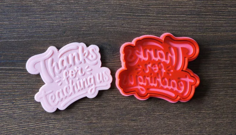 Формичка и ембосер „Thanks for Teaching Us“ — за учители