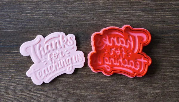 Формичка и ембосер „Thanks for Teaching Us“ — за учители