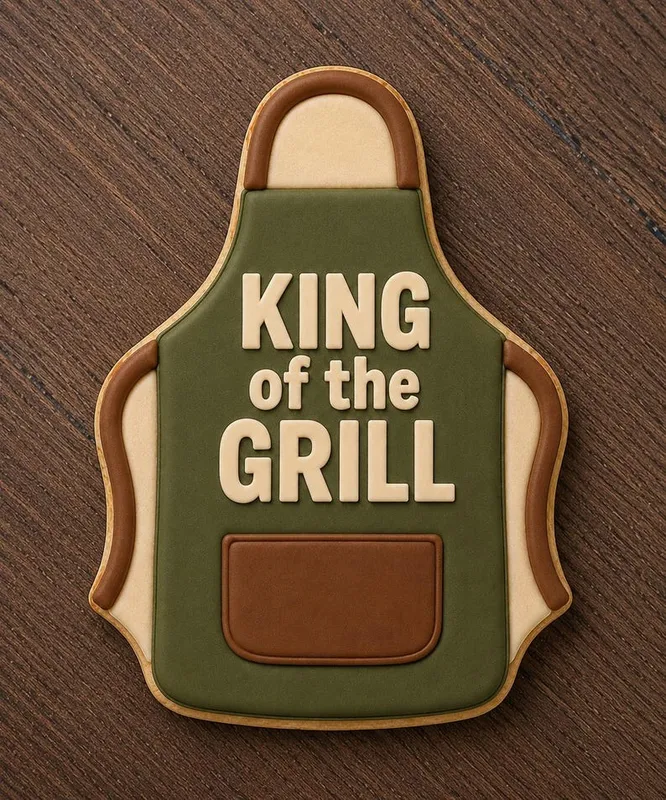 Формичка и ембосер престилка „King of the Grill“ — Ден на бащата, барбекю
